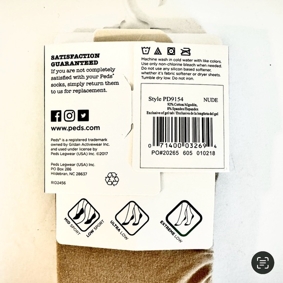 NWT, PEDS 3-Pack Nude Extreme Low Liner Open Toe Shoe Liners,  Sz 5-10 - Picture 5 of 6